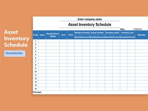 asset inventory management excel template
